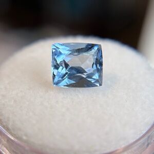 🌊 2.15 CT Natural AQUAMARINE Santa Maria Blue Rectangle Cut Gemstone